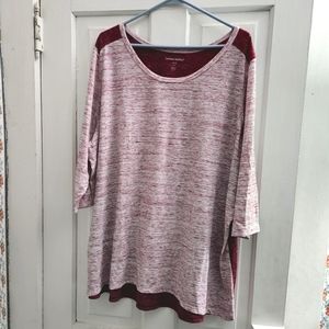 Woman Within 2x 3/4 Sleeve Blouse